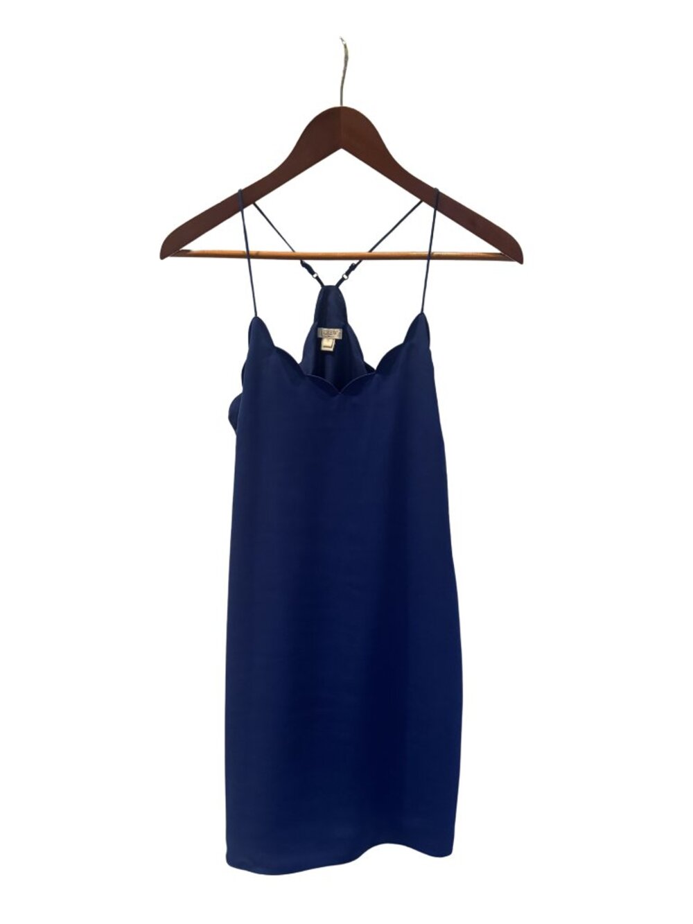 J. Crew Women's Blue Scallop Dress - Size 00
